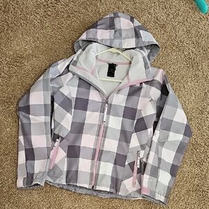 The North Face Plaid Hooded Jacket